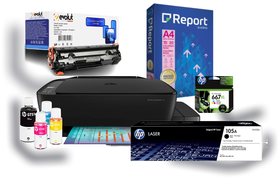 Produtos de Informática e Papelaria